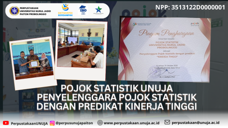 pojok-statistik-unuja-raih-penghargaan-kinerja-tinggi-dari-bps-jawa-timur